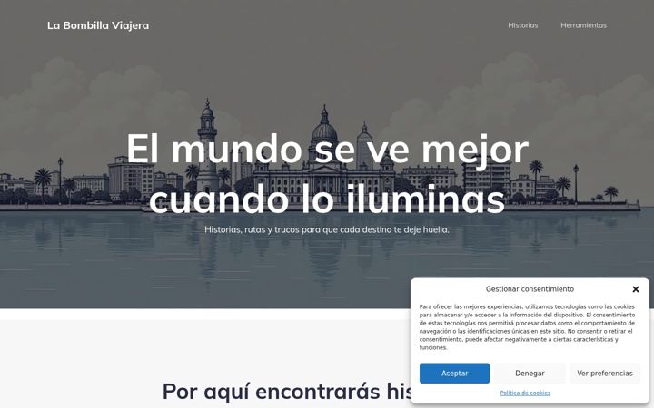 Screenshot of labombillaviajera.com