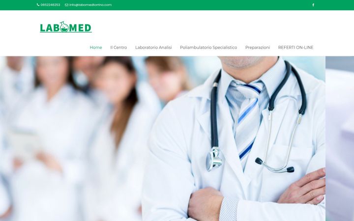 Screenshot von labomedtorrino.com