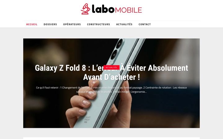 Screenshot of labomobile.net