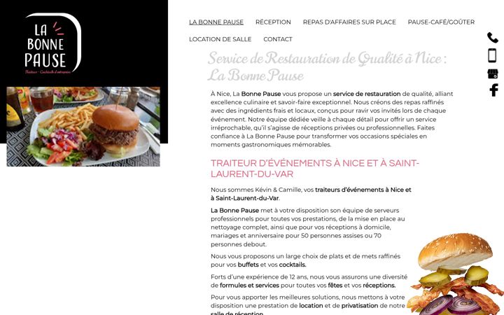 Screenshot of labonne-pause.fr
