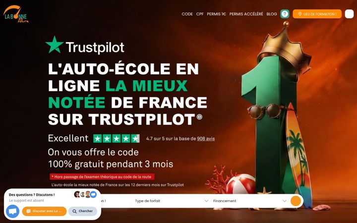 Screenshot von labonneallure.fr