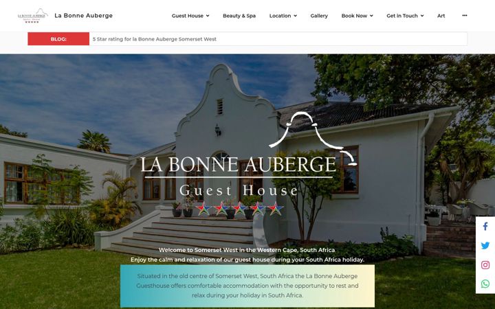 Screenshot of labonneauberge.net
