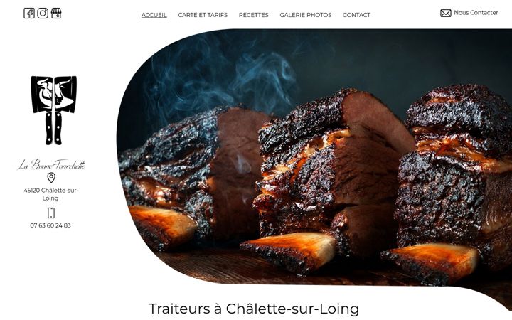 Screenshot of labonnefourchette45.fr