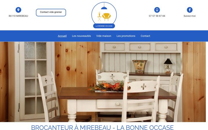 Screenshot of labonneoccase-86.fr