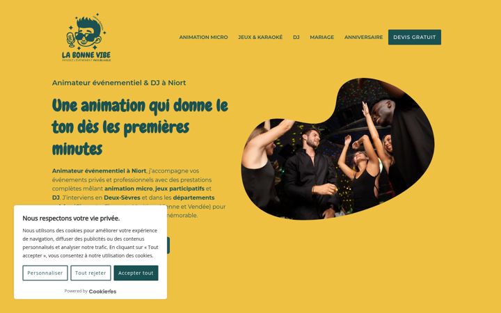 Screenshot of labonnevibe.fr