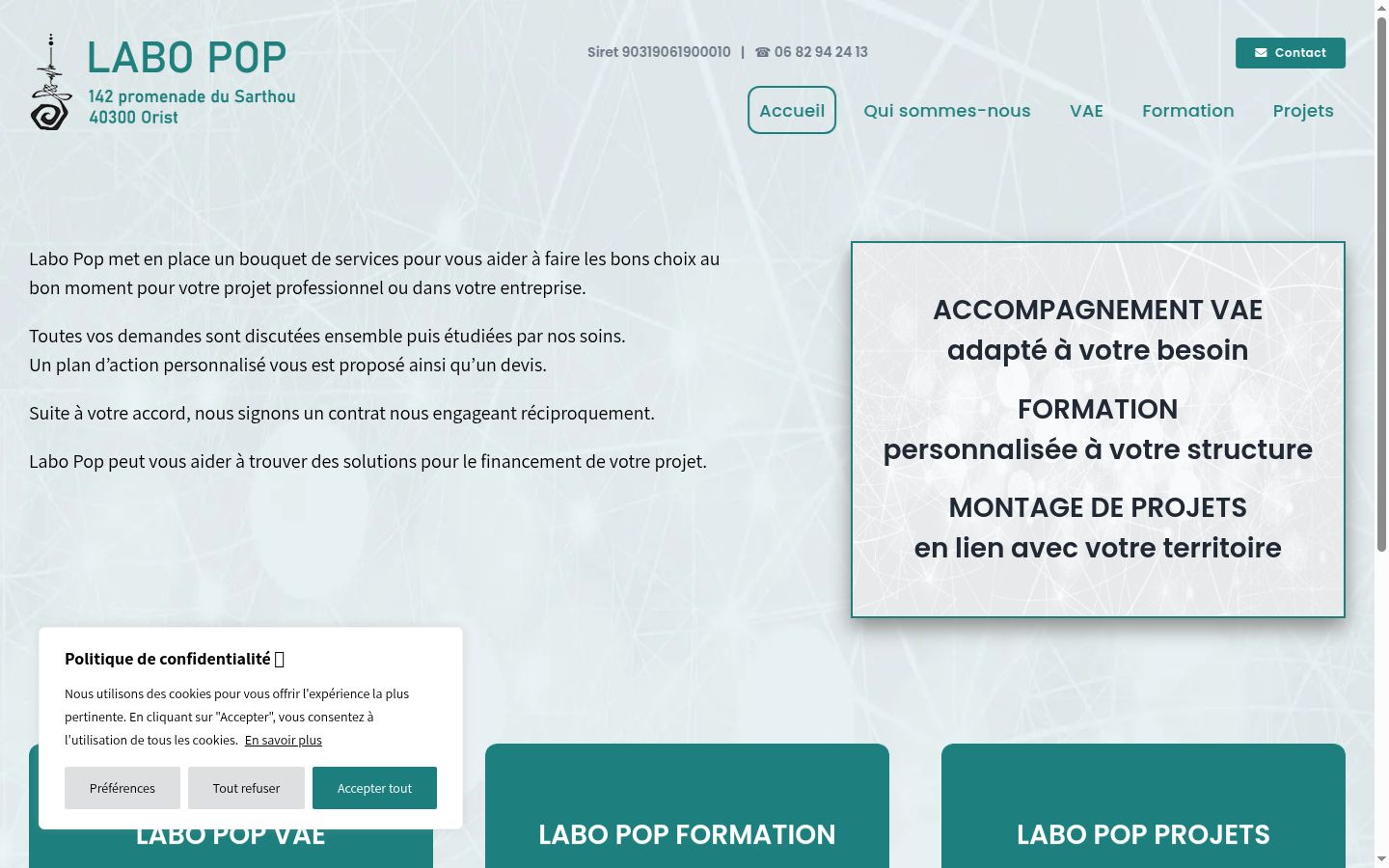 Screenshot tal-banner tal-kunsens muri qabel kwalunkwe interazzjoni