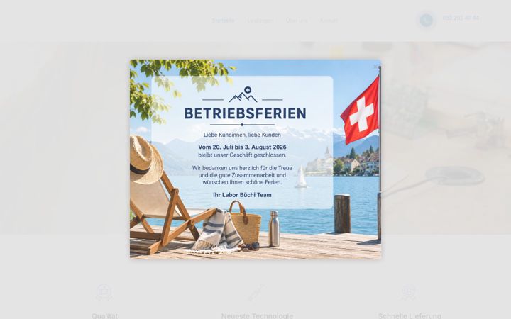 Screenshot of labor-buechi.ch