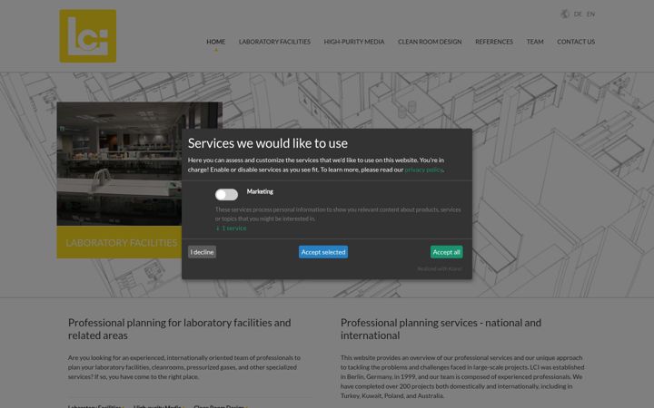 Screenshot of labor-concept.de