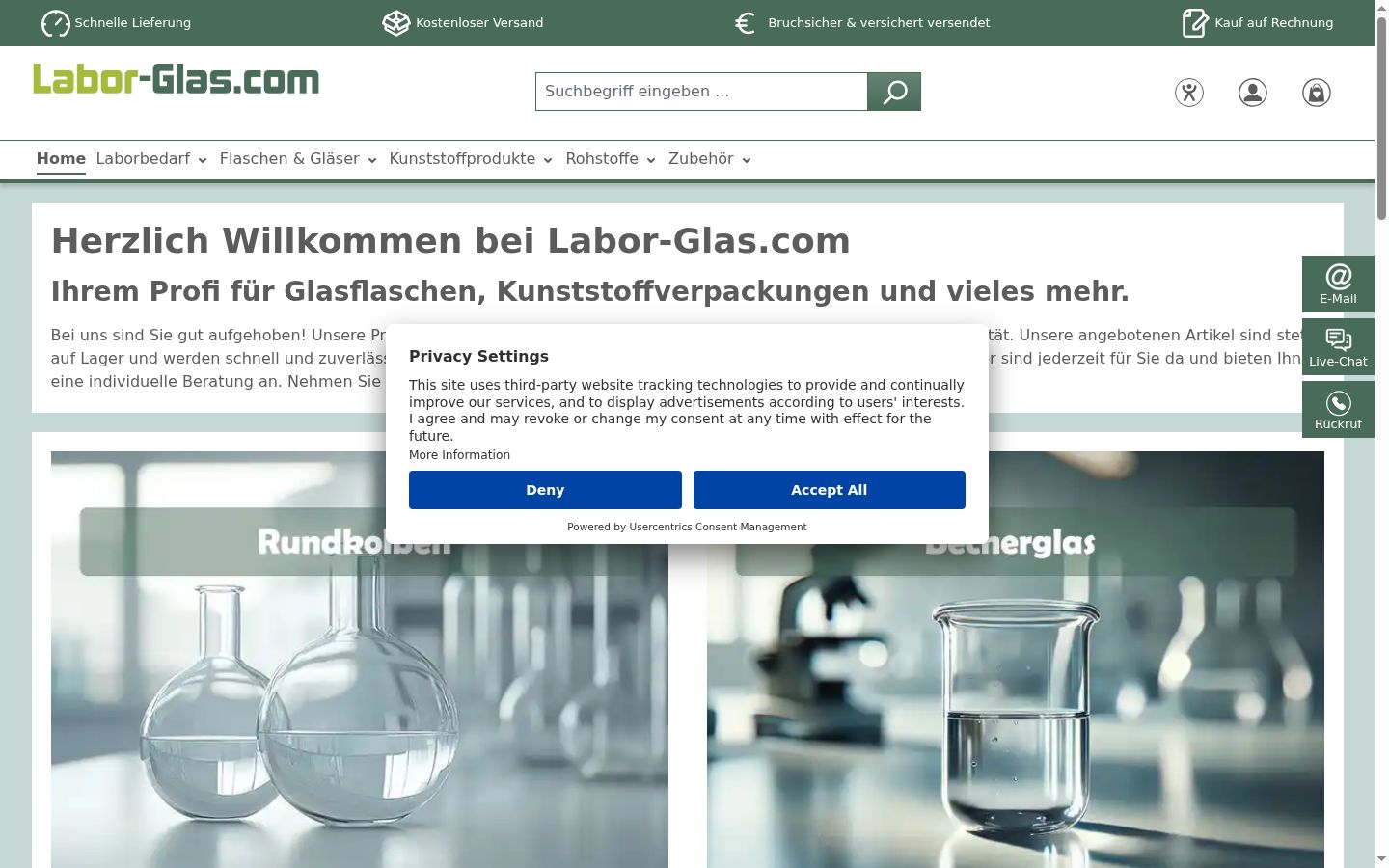 Screenshot tal-banner tal-kunsens muri qabel kwalunkwe interazzjoni