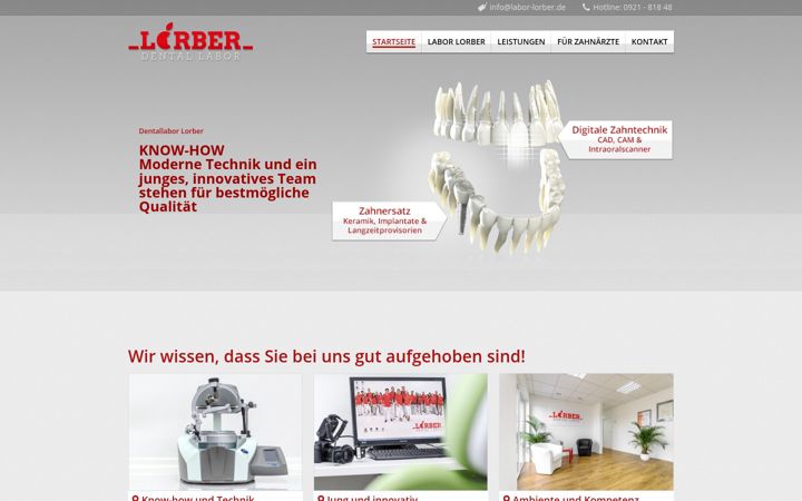 Screenshot von labor-lorber.de