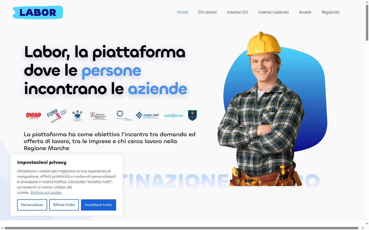 Screenshot tal-banner tal-kunsens muri qabel kwalunkwe interazzjoni