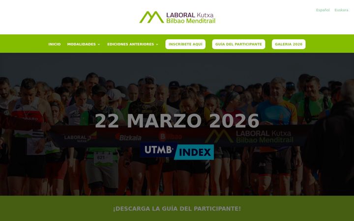 Screenshot of laboralkutxabilbaomenditrail.com