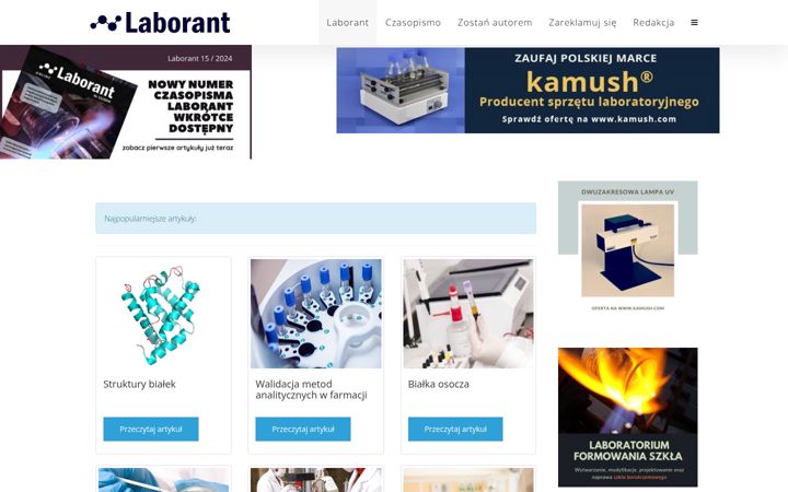 Screenshot of laborant.pl