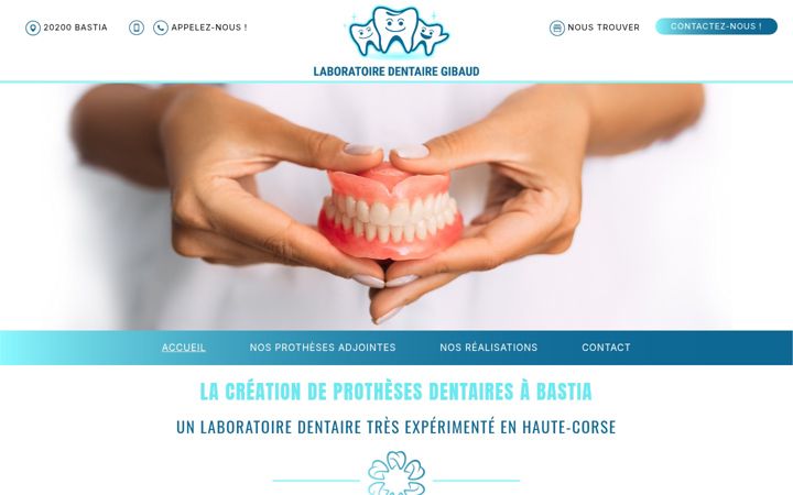 Screenshot of laboratoiredentairegibaud.fr