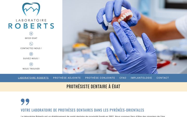 Screenshot of laboratoireroberts.fr
