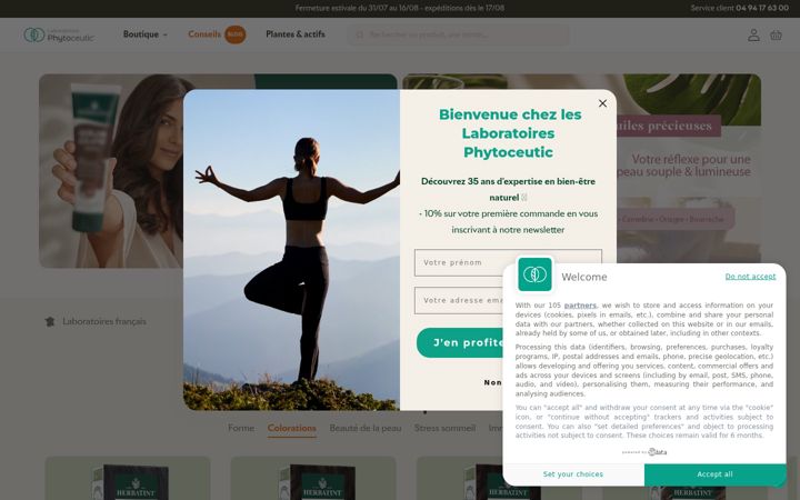 Screenshot of laboratoires-phytoceutic.com