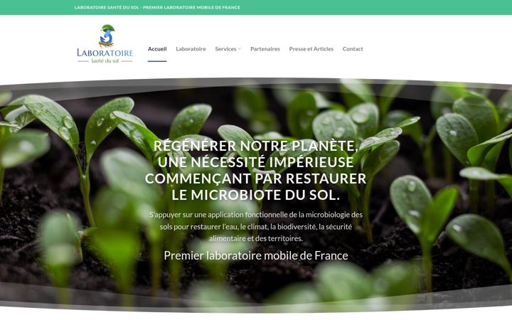 Screenshot of laboratoiresantedusol.com