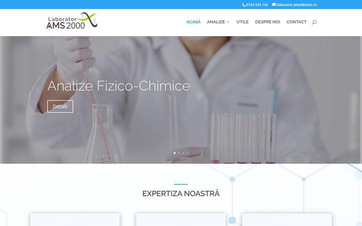 Екранна снимка на laboratorams.ro