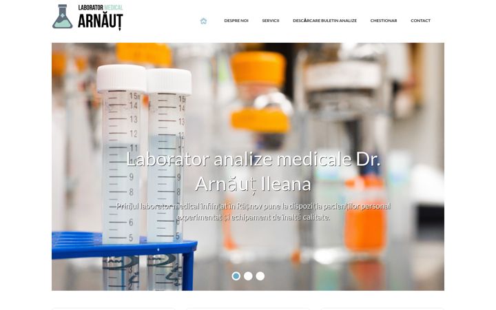 Screenshot of laboratorarnaut.ro