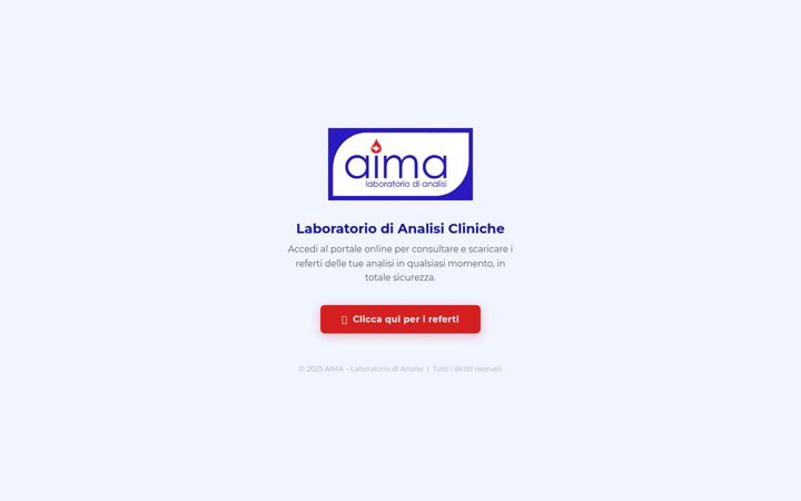 Screenshot of laboratorioaima.it