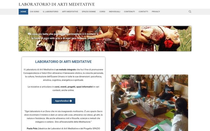 Screenshot of laboratorioartimeditative.it