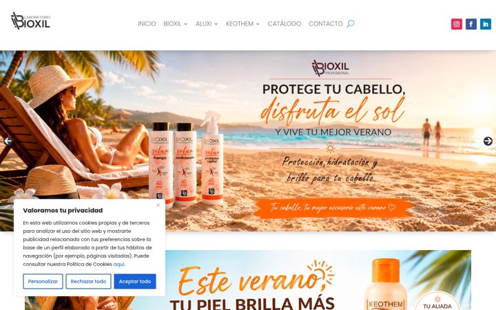 Screenshot of laboratoriobioxil.com