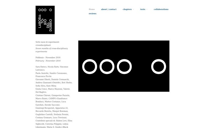 Screenshot of laboratoriodeldubbio.it