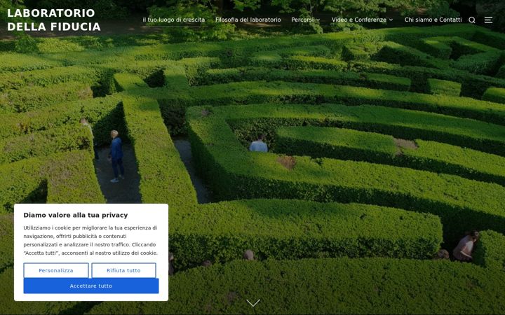 Screenshot of laboratoriodellafiducia.it
