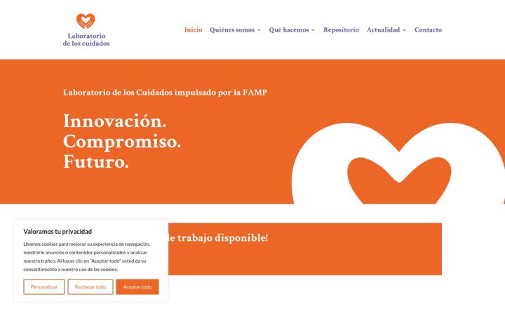 Screenshot of laboratoriodeloscuidados.es