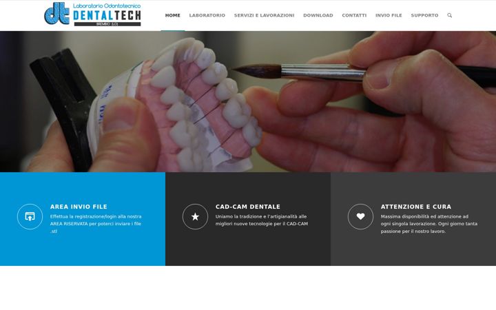Screenshot of laboratoriodentaltech.it