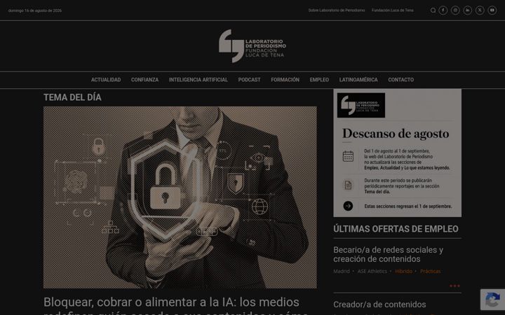 Screenshot of laboratoriodeperiodismo.org