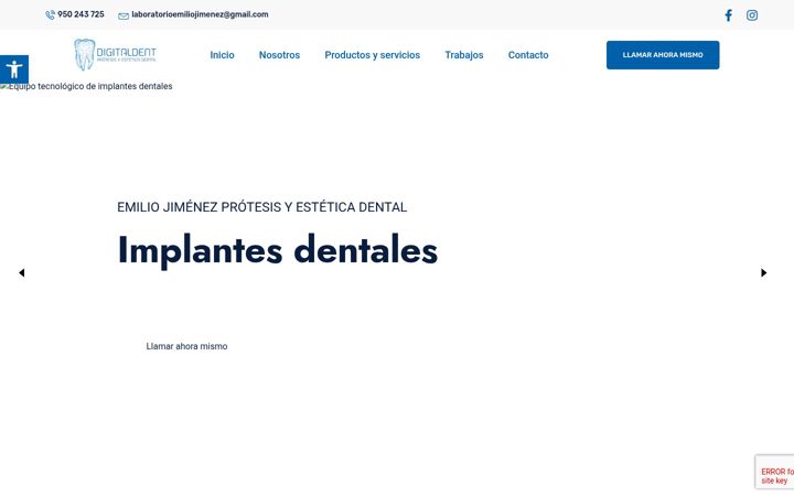 Screenshot of laboratoriodigitaldent.es