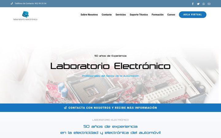Screenshot of laboratorioelectronico.es