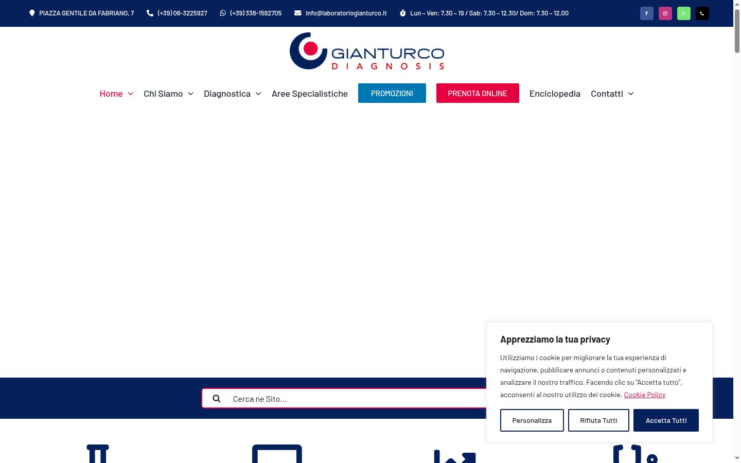 Zrzut ekranu banera zgody wyświetlanego przed jakąkolwiek interakcją