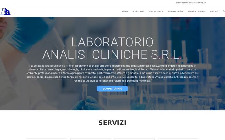Screenshot of laboratoriogliastra.it