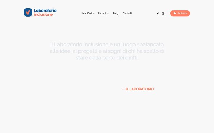Screenshot of laboratorioinclusione.it