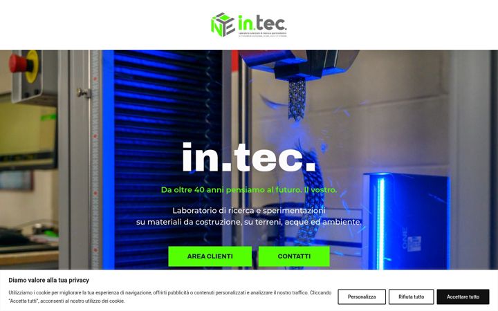 Screenshot of laboratoriointec.it