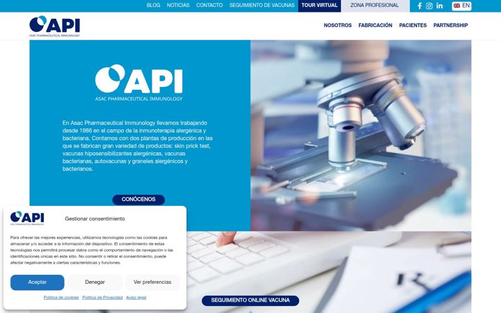 Screenshot of laboratoriosapi.com
