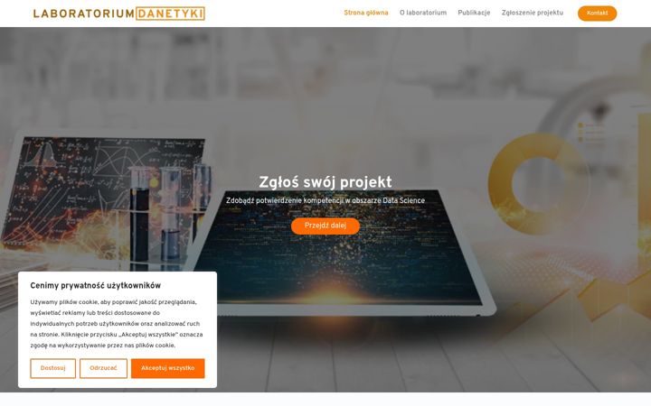 Screenshot of laboratoriumdanetyki.pl
