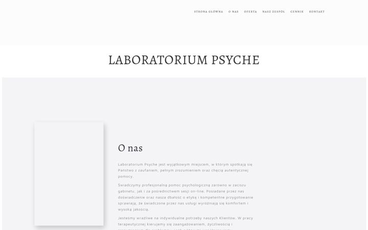 Screenshot of laboratoriumpsyche.pl