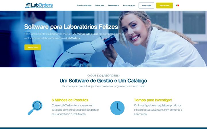 Screenshot of laborders.com