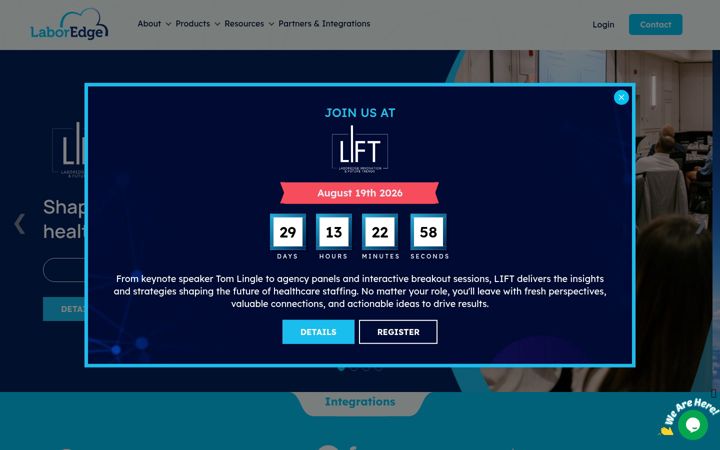 Screenshot of laboredge.com
