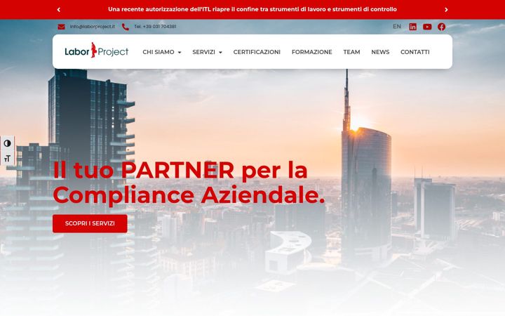 Screenshot of laborproject.it