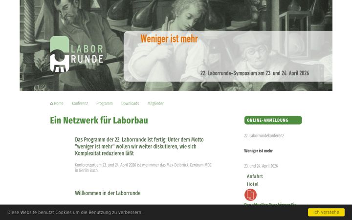 Screenshot of laborrunde.de