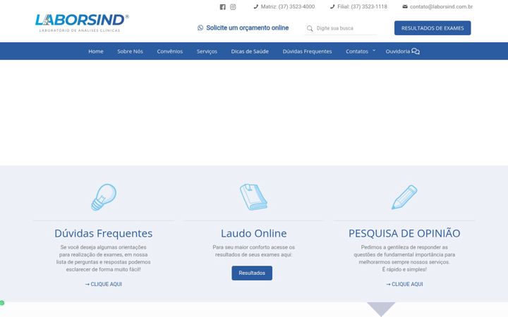 Screenshot of laborsind.com.br