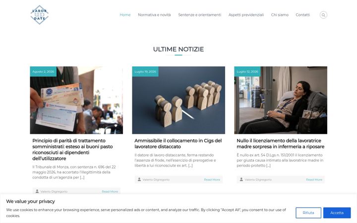 Screenshot of laborupdate.it