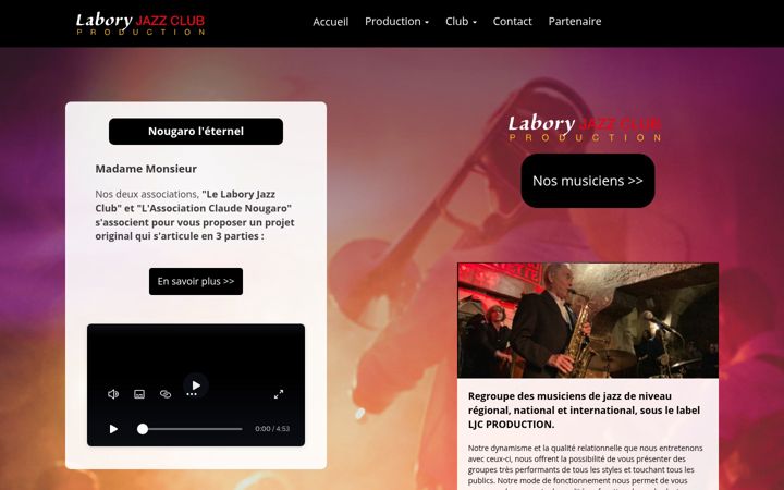 Screenshot of laboryjazzproduction.fr