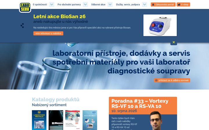 Screenshot of laboserv.cz