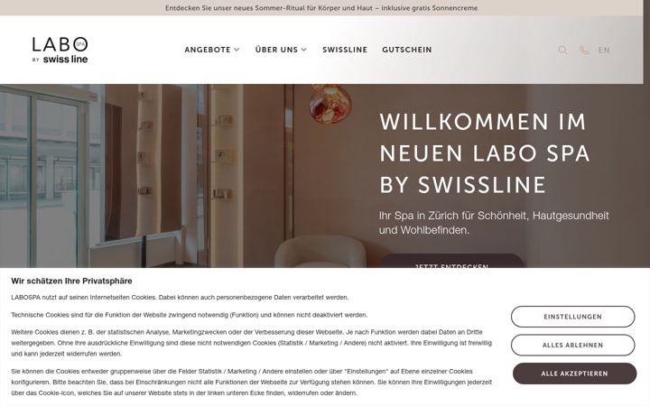 Screenshot of labospa.ch