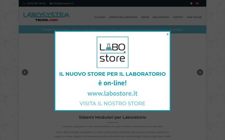 Screenshot of labosystem.com